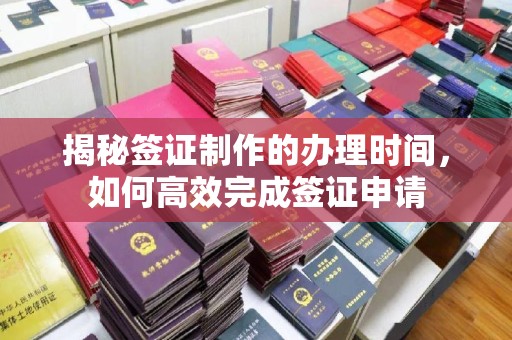 都昌揭秘签证制作的办理时间，如何高效完成签证申请