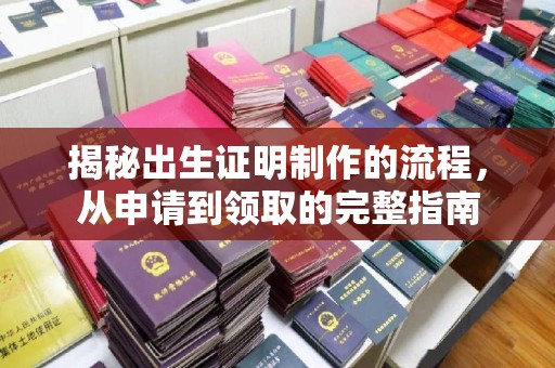 都昌揭秘出生证明制作的流程，从申请到领取的完整指南